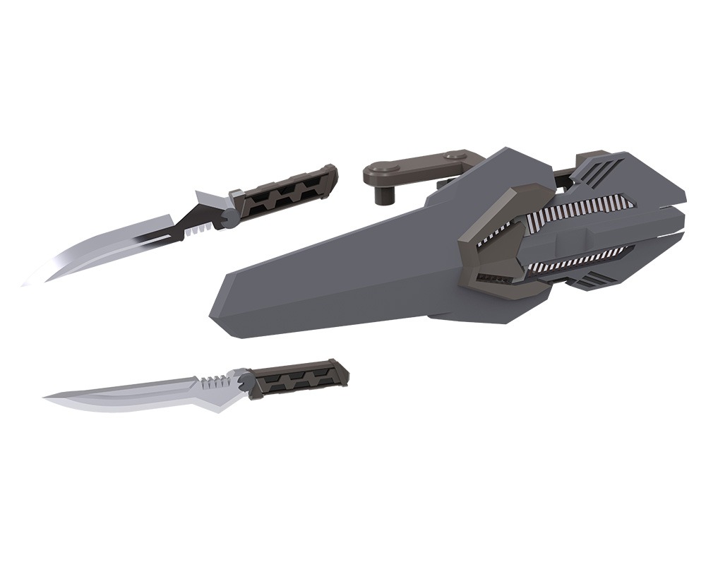 M.S.G Modeling Support Goods Weapon Unit 55 Composite Plate Unit 01 Gray Ver. – Kotobukiya