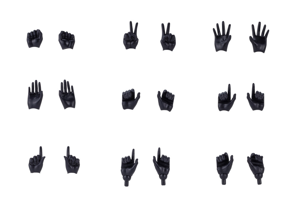 Megami Device M.S.G 09 Hand Set Black – Kotobukiya
