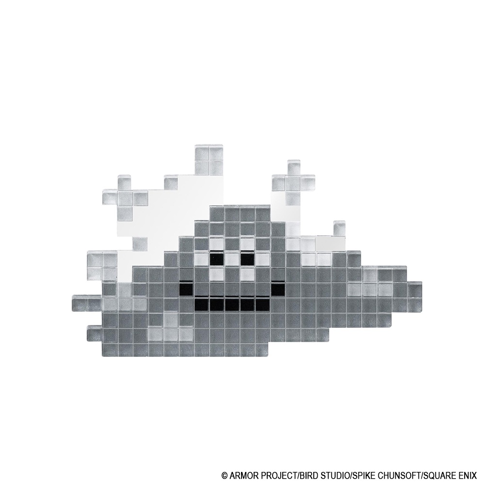 Dragon Quest Bungu Dot Acrylic Sticker Liquid Metal Slime – Dragon Quest – Square Enix