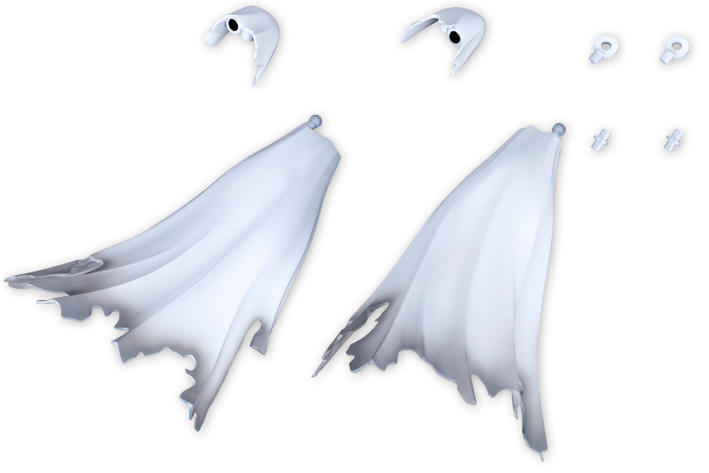M.S.G Modeling Support Goods Dress-up Parts Side Cloak White Ver. – Kotobukiya